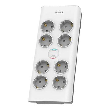 Philips SPN7080WA/62 Beyaz 900 Joules 2 mt Örgülü Kablo 8 Soket Akım Korumalı Priz