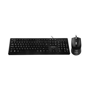 Philips SPT6234 Siyah Kablolu Q Klavye ve Mouse Set