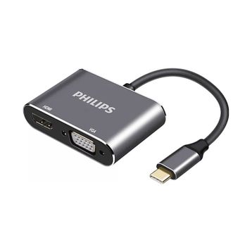 Philips SWV6021/00 USB-C HDMI ve VGA Adaptör