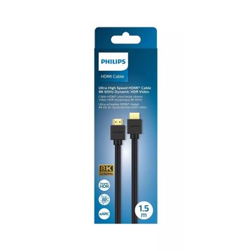 Philips SWV9431 2.1 28 Awg 1.5 mt Saf Bakır Siyah Hdmi Kablo
