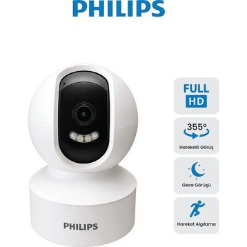 Philips TAI6000W Full HD 2 MP Bebek Gece Görüşlü IP Wi-Fi Güvenlik Kamerası