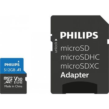 Philips Ultra Pro FM51MP65B Class 10 UHS-I U3 A1 V30 512 GB Micro SD Kart