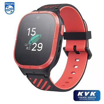 Philips W200A Kırmızı Akıllı Çocuk Saati