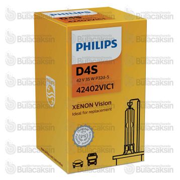 Philips Xenon D4s Zenon 4400K Far Ampülü