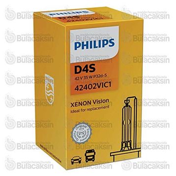 Philips Xenon D4s Zenon 4400K Far Ampülü