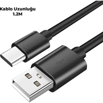 Philips Xiaomi Black Shark 4 Uyumlu 5A 45W UsbA to Type-C 1.2 mt Siyah Hızlı Şarj ve Data Kablosu