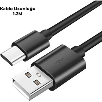 Philips Xiaomi Black Shark 4 Uyumlu 5A 45W UsbA to Type-C 1.2 mt Siyah Hızlı Şarj ve Data Kablosu