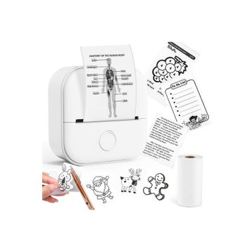 Phomemo T02 Mini Taşınabilir Akıllı Cep Sticker Beyaz Fotoğraf Yazıcı