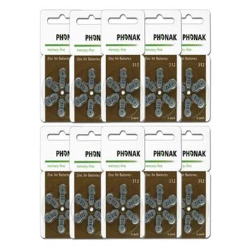 Phonak No:312 60 Adet İşitme Cihazı Pili