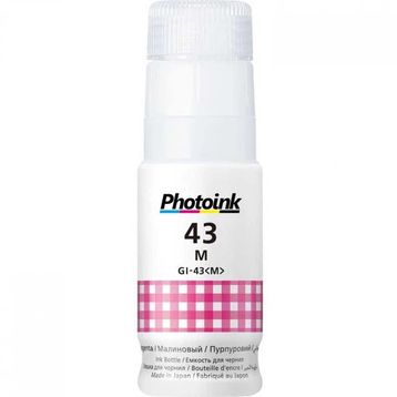 Photoink Canon Gİ-43M Kırmızı Magenta Şişe Mürekkep