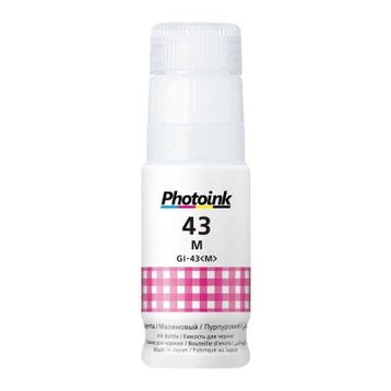 Photoink Canon Gİ-43M Kırmızı Magenta Şişe Mürekkep