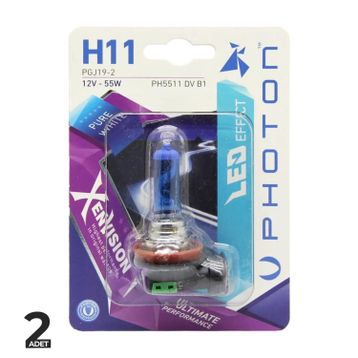 Photon H11 Diamond Xen Vision 12V Beyaz Ampul