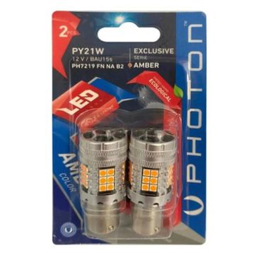 Photon PY21W Amber Fanlı Exclusive Turuncu 12V 2'li Blister