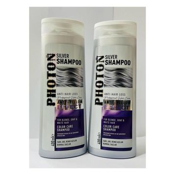 Photon Silver 2x400 ml Mor Şampuan