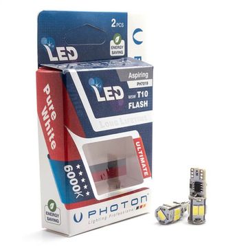 Photon T10 W5W 12V Dipsiz Çakar Led