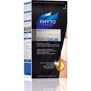 Phyto Color Siyah 1 Bitkisel Saç Boyası