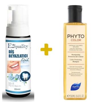 Phytocolor 250 ml Shampoo+E2'Quality E2'quality Diş Beyazlatıcı Köpük