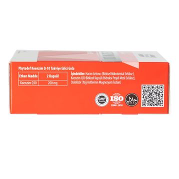 Phytodef Coenzym Q10 2x30 Kapsül