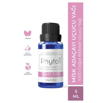 Phytoil 5 ml Misk Adaçayı Uçucu Yağı