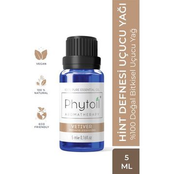 Phytoil Vetiver 5 ml Hint Defnesi Uçucu Yağı