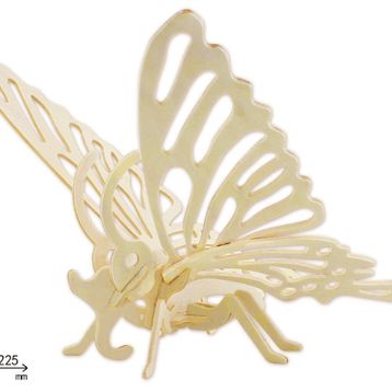 Pi İthalat Kelebek 3D Ahşap Puzzle