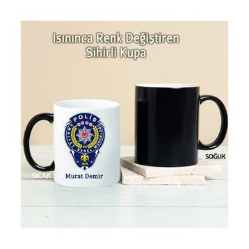 Pi İthalat Pi190 Polis Kişiye Özel Sihirli Kupa