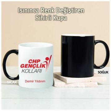 Pi İthalat Pi194 CHP Gençlik Kolları Kişiye Özel Sihirli Kupa