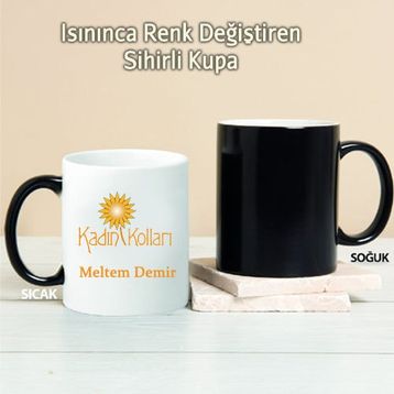 Pi İthalat Pi199 Ak Parti Kadın Kolları Kişiye Özel Sihirli Kupa