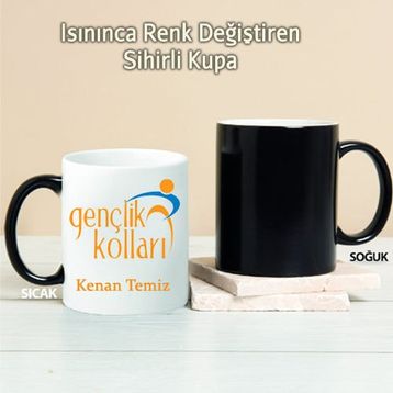 Pi İthalat Pi200 Ak Parti Gençlik Kolları Kişiye Özel Sihirli Kupa