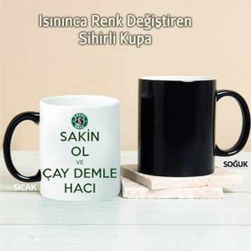 Pi İthalat Pi242 Çay Demle Hacı Kişiye Özel Sihirli Kupa