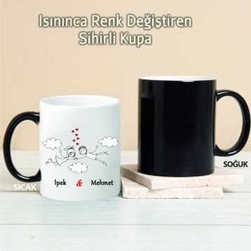 Pi İthalat Pi31 Bulutların Üstünde Kişiye Özel Sihirli Kupa