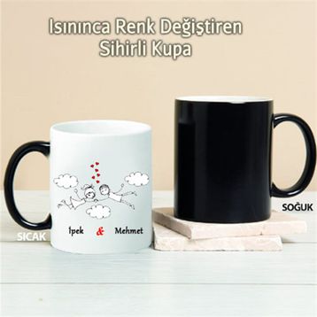 Pi İthalat Pi31 Bulutların Üstünde Kişiye Özel Sihirli Kupa