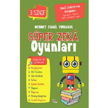 Pia Çocuk Yayınları Zeka Geliştirme Kitapları Süper Zeka Oyunları 3.Sınıf