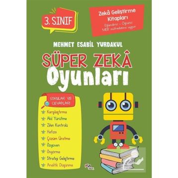 Pia Çocuk Yayınları Zeka Geliştirme Kitapları Süper Zeka Oyunları 3.Sınıf