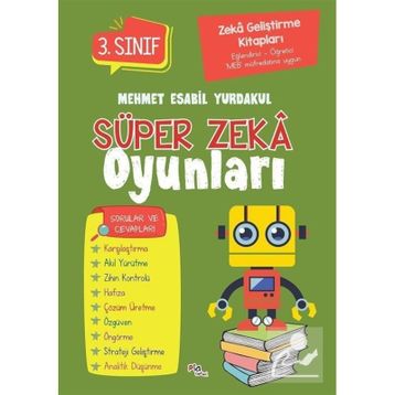 Pia Çocuk Yayınları Zeka Geliştirme Kitapları Süper Zeka Oyunları 3.Sınıf