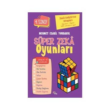 Pia Çocuk Yayınları Zeka Geliştirme Kitapları Süper Zeka Oyunları 4.Sınıf