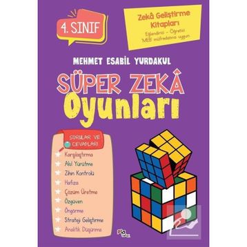 Pia Çocuk Yayınları Zeka Geliştirme Kitapları Süper Zeka Oyunları 4.Sınıf