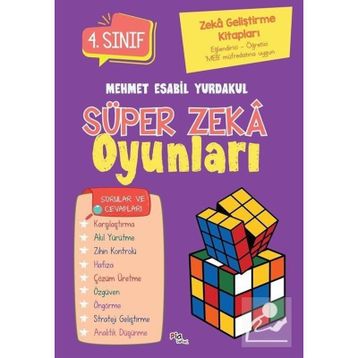 Pia Çocuk Yayınları Zeka Geliştirme Kitapları Süper Zeka Oyunları 4.Sınıf