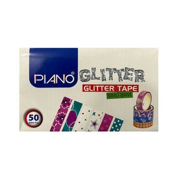 Piano 50 Adet Hologramlı Simli Bant