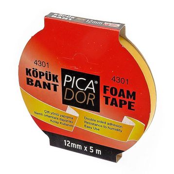 Picador 855 Mic. Askılı 12x5 m Çift Taraflı Köpük Bant
