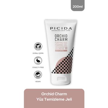 Picida Orchid Charm 200 ml Arındırıcı/Aydınlatıcı ve Besleyici Orkide ve Centella Özlü Yüz Temizleme Jeli