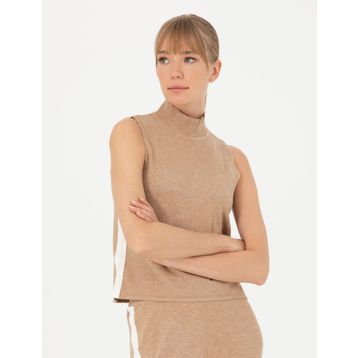 Pierre Cardin 0280075-VR011 Bej Kadın Kazak