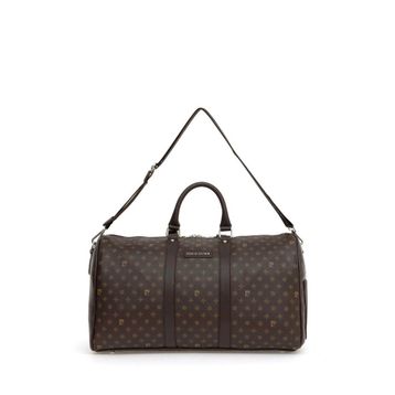 Pierre Cardin 04PC001207-B Kahve Monogram Unisex Seyahat Çantası