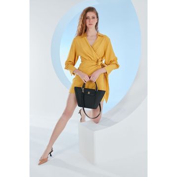 Pierre Cardin 05PO23Y1717 Print Siyah Kadın Omuz Çantası