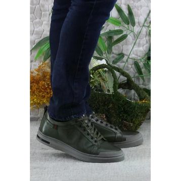 Pierre Cardin 10214 Haki Deri Erkek Ayakkabı