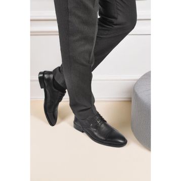 Pierre Cardin 1612200 M Siyah Hakiki Deri Bağcıklı Erkek Klasik Ayakkabı