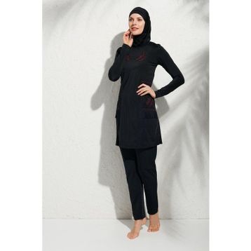 Pierre Cardin 191913 Uzun Kollu Aplikeli Tesettür Mayo