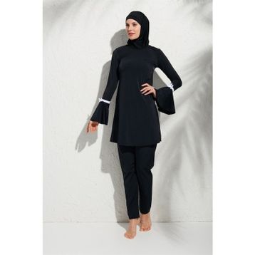 Pierre Cardin 191934 Uzun Kollu Kolu Volanlı Tesettür Mayo