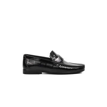 Pierre Cardin 25104 Siyah Rugan Deri Erkek Loafer Ayakkabı