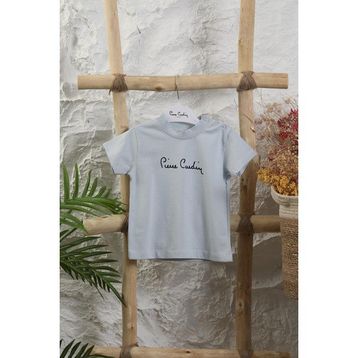 Pierre Cardin 302628 Ekru Erkek Bebek Çıtçıtlı Kısa Kol Tişört